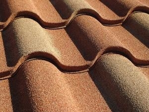 Bunter Stein Bedeckt Uberzogene Metalldeckung Fliesen Landhaus